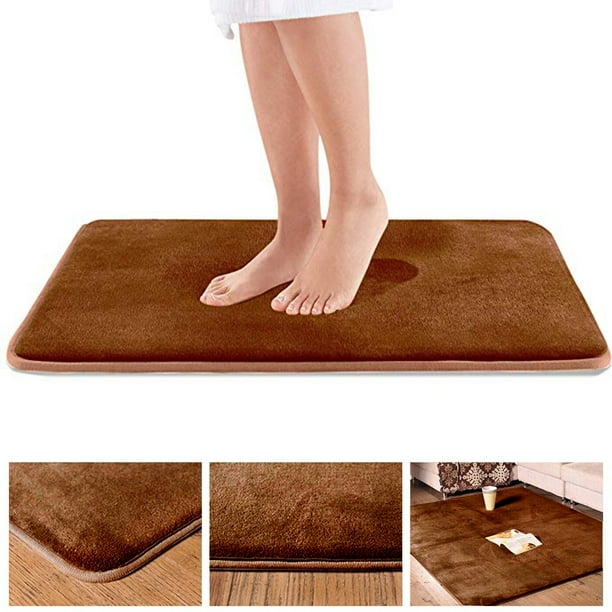 Gear New Orange Fabric Bath Rug Mat No Slip Microfiber Memory Foam Gear New Orange Fabric Bath Rug Mat No Slip Microfiber Memory Foam